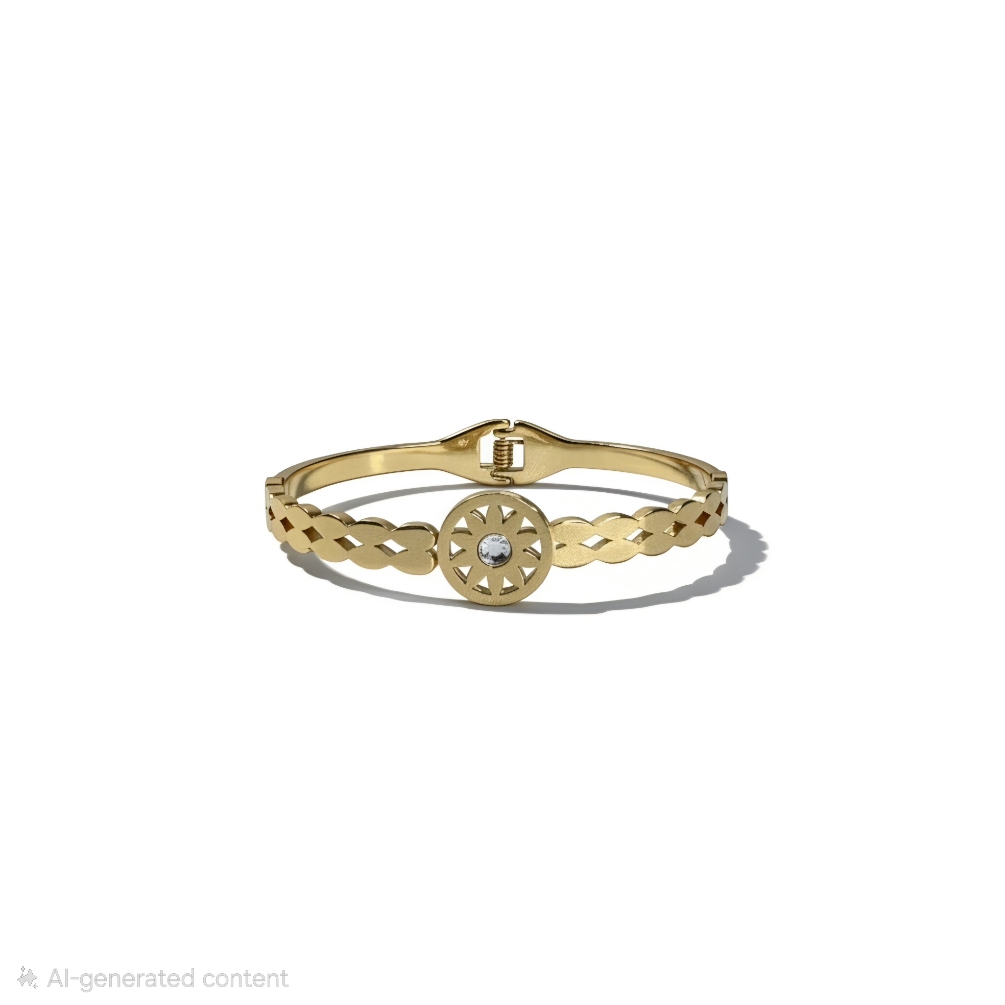 Sunburst Crystal Gold Kada